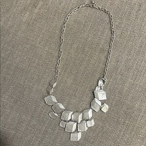 Silver Geometric Necklace